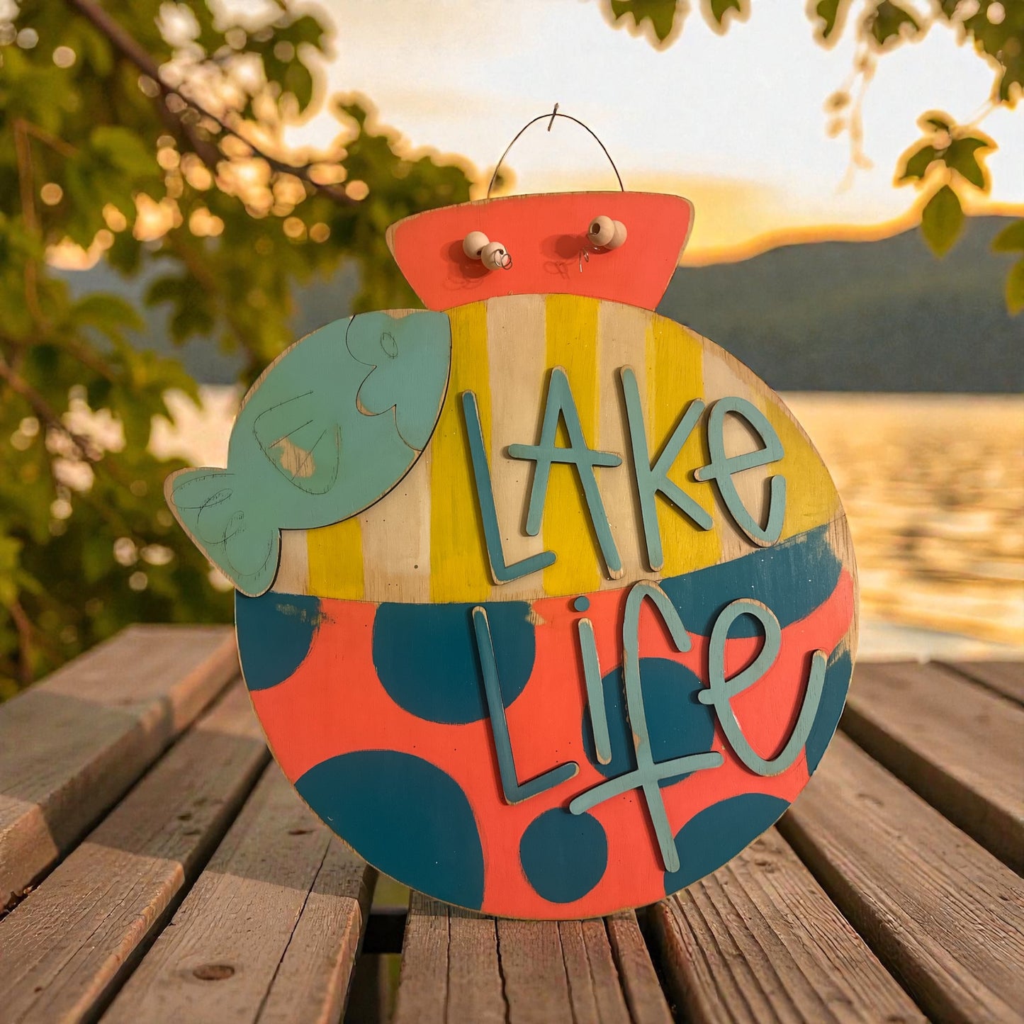 Lake Life bobber Welcome Sign