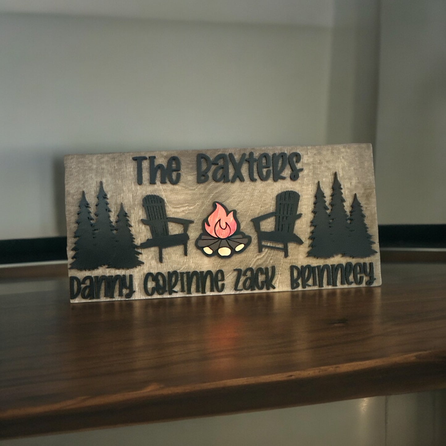 Personalized Summer Campfire Sign