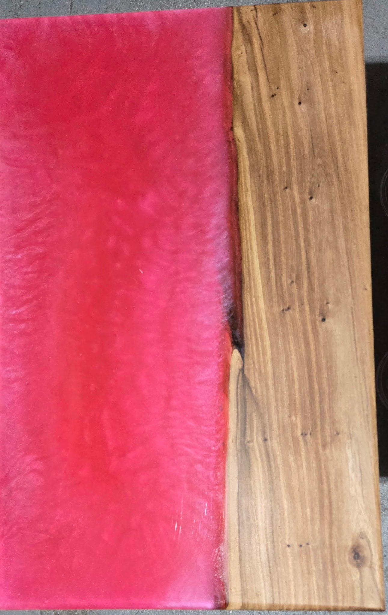 Handmade Resin Charcuterie Board | Modern Wood Serving Board