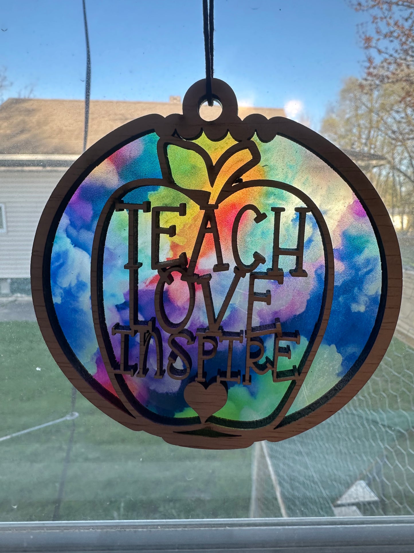 Teacher appreciation themed suncatchers