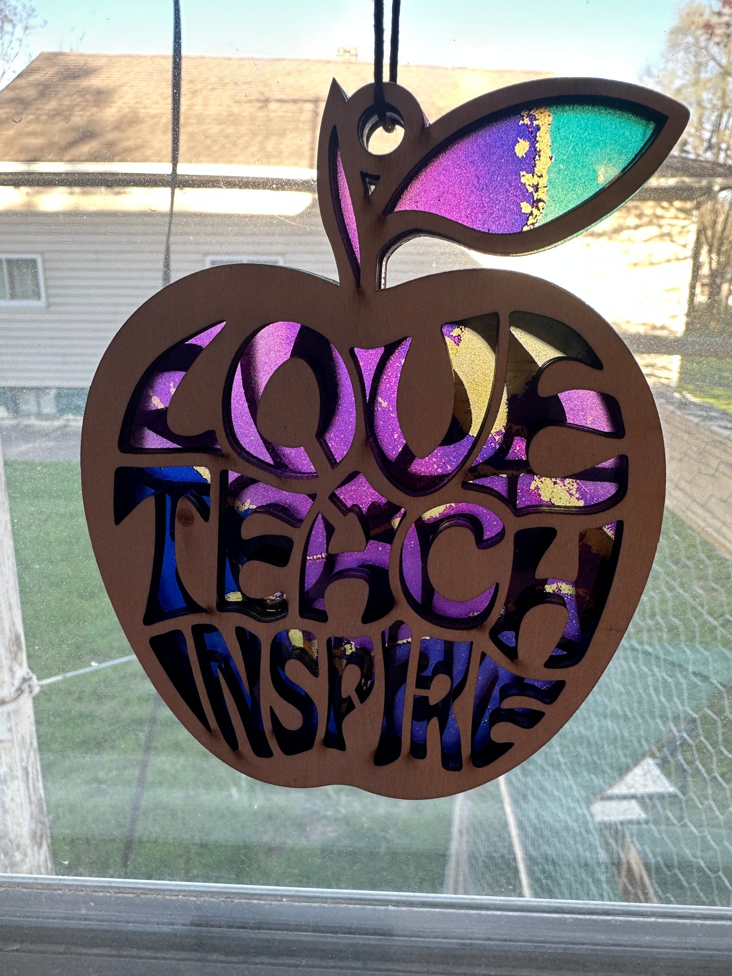 Teacher appreciation themed suncatchers