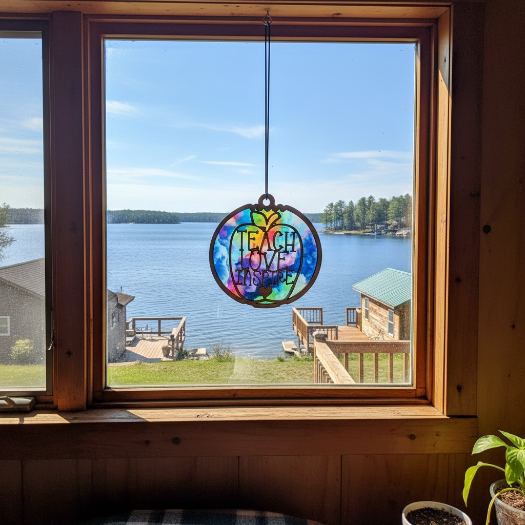 Teacher appreciation themed suncatchers