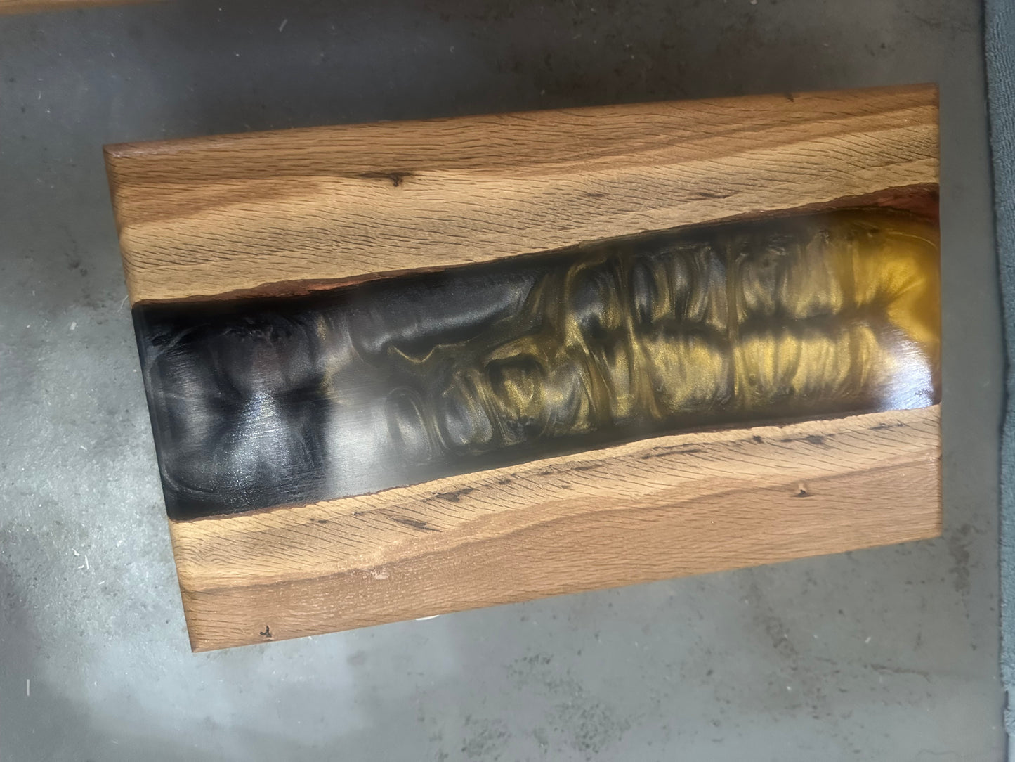 Handmade Resin Charcuterie Board | Modern Wood Serving Board