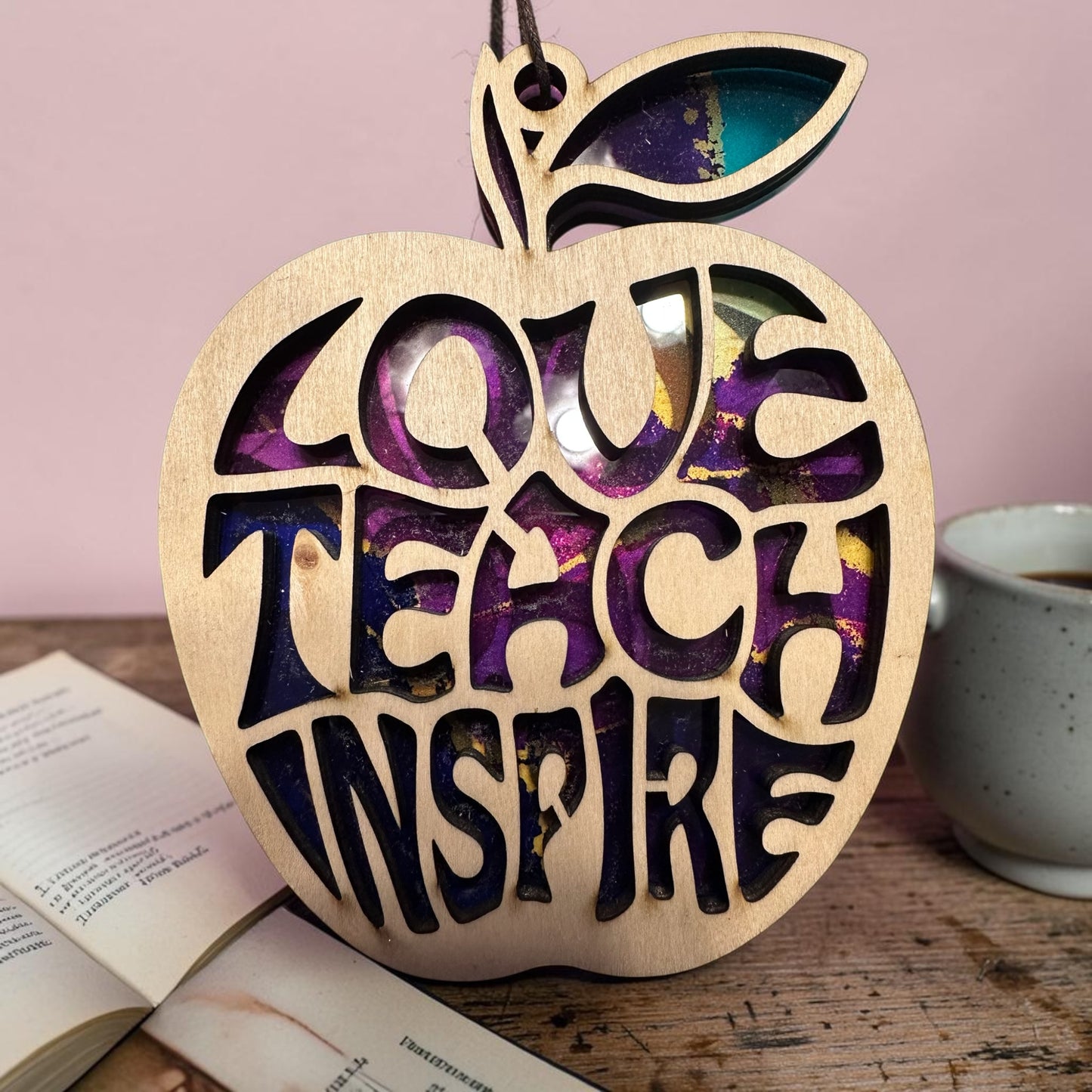 Teacher appreciation themed suncatchers