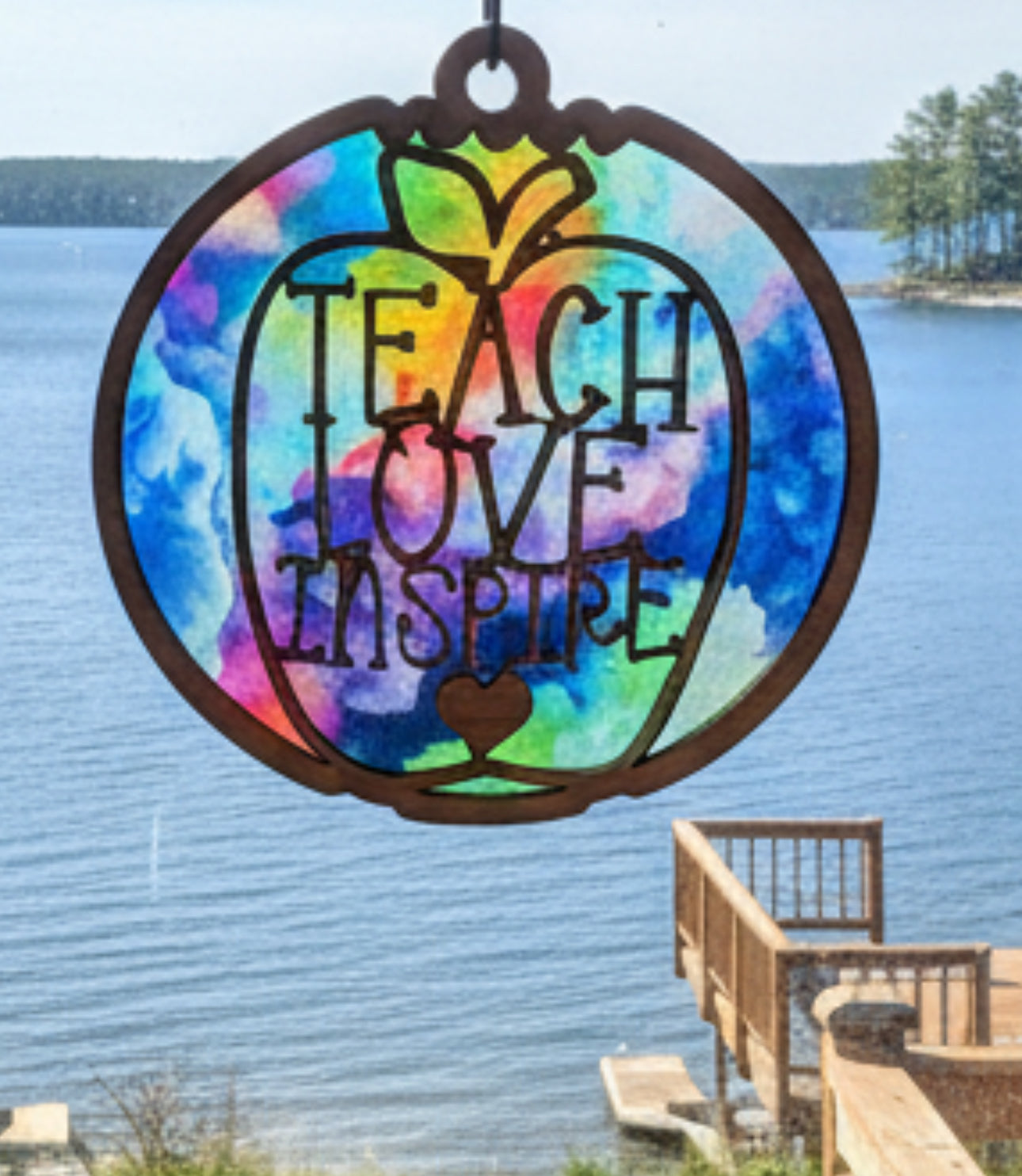 Teacher appreciation themed suncatchers