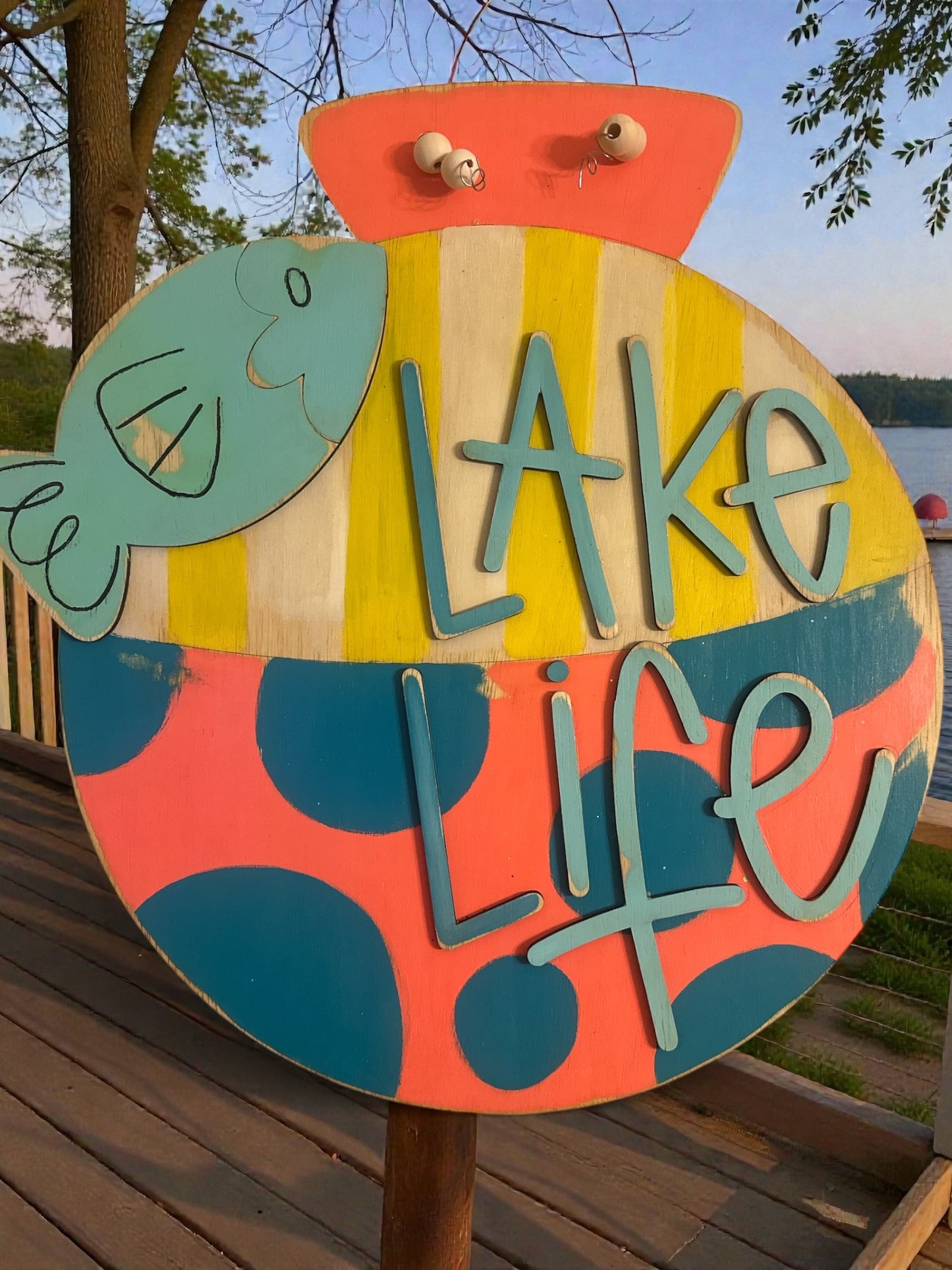 Lake Life bobber Welcome Sign