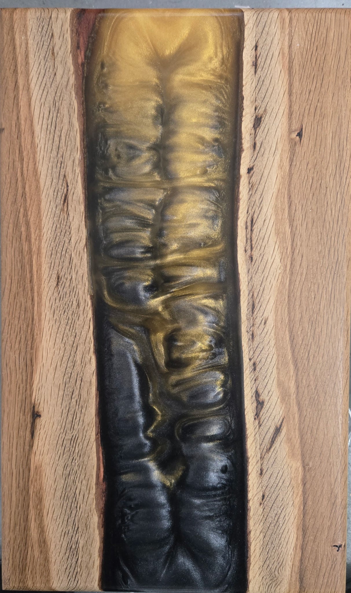 Handmade Resin Charcuterie Board | Modern Wood Serving Board