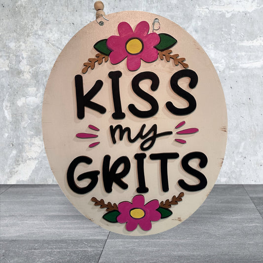 Vintage hand-painted wood door hangers, made to order in Iowa. Choose from fun farmhouse, sassy, and seasonal designs — perfect for porch or gift.