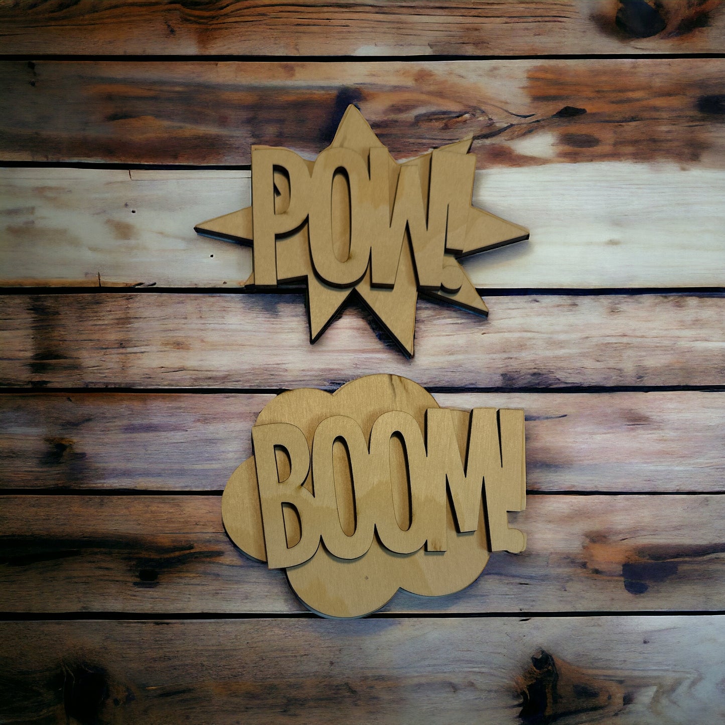 Superhero wall signs