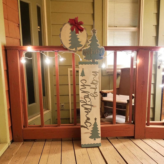 Merry Christmas Rustic Sign Trio