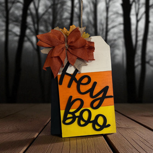 Hey Boo Fall Door Hanger Tags