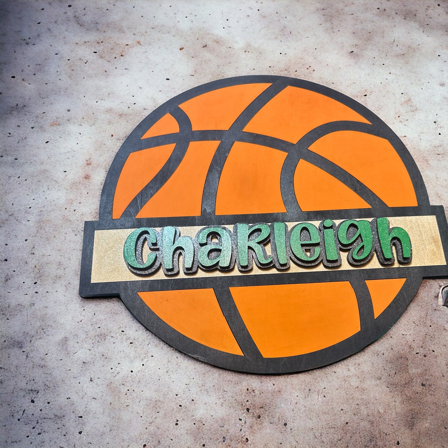 Basketball Custom Sports Sign - Personalized with Name, Perfect for Kid's room or Man cave