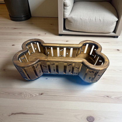 🎁 The perfect gift for pet parents – handcrafted toy boxes shaped like a bone or paw, both practical and irresistibly cute.